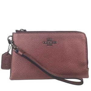 Coach Leather Wristlet